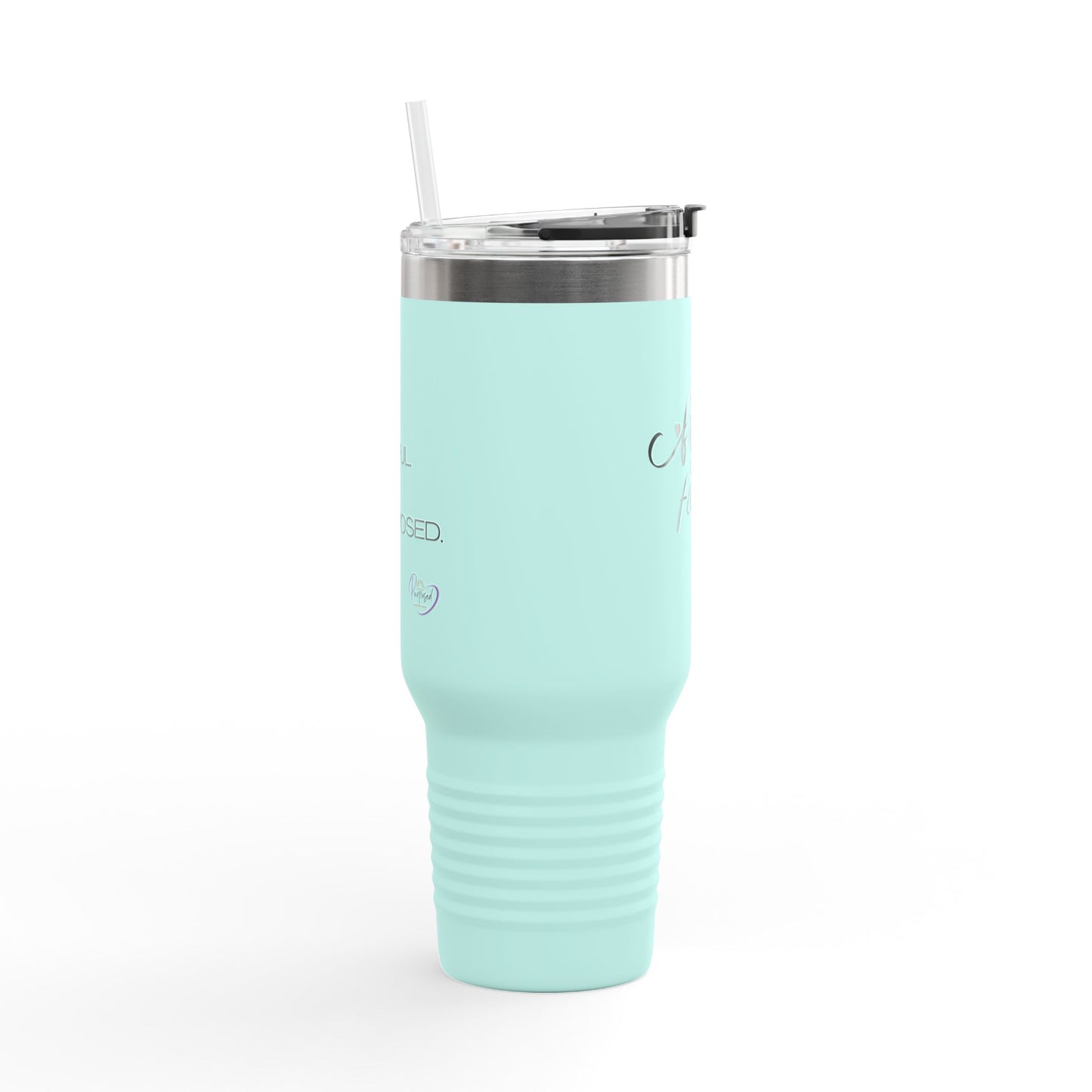 Faith Over Fear Insulated Travel Mug, 40oz | Motivational Drinkware for On-the-Go | Perfect Gift for Adventurers, Coffee, Tea and Water Lovers