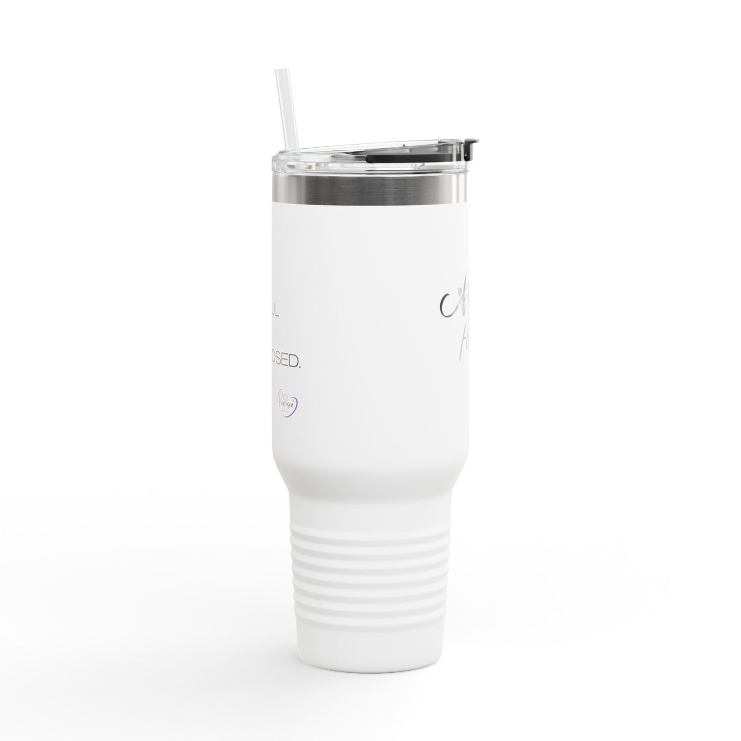 Faith Over Fear Insulated Travel Mug, 40oz | Motivational Drinkware for On-the-Go | Perfect Gift for Adventurers, Coffee, Tea and Water Lovers